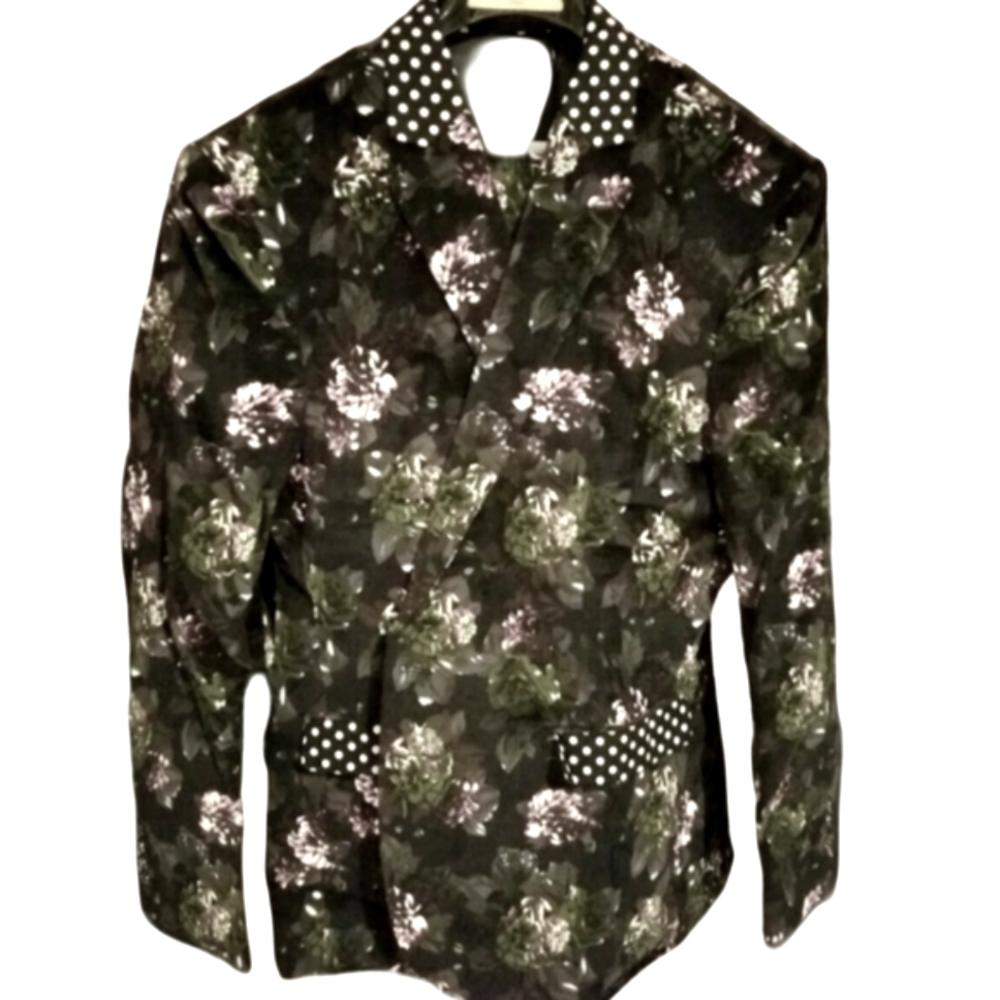 NWT Cloudstyle Stylish Black Velvety Men's Suit, Size 2XL